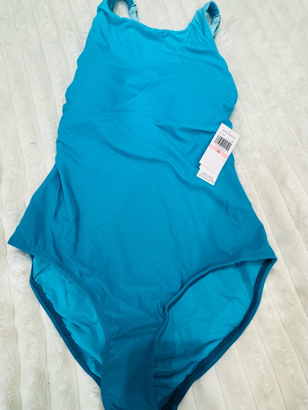 Solid Teal One-Piece Swimsuit